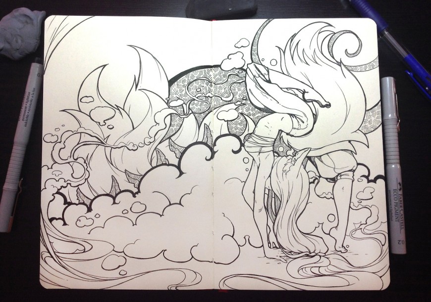 Moleskine: Dance of fox by Kate-FoX Moleskine: Dance of fox by Kate-FoX
