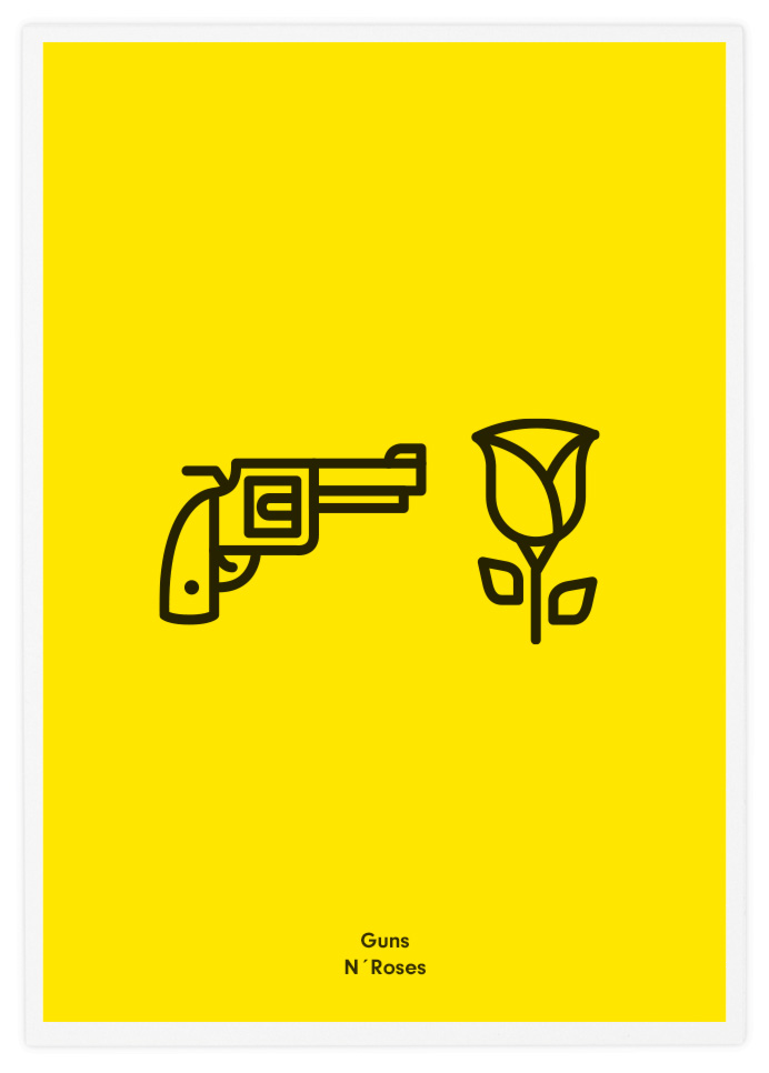 Poster-Design-Pictogram-Guns-n-Roses