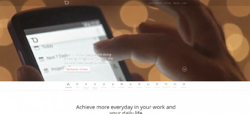 Todoist screen shot Todoist screen shot