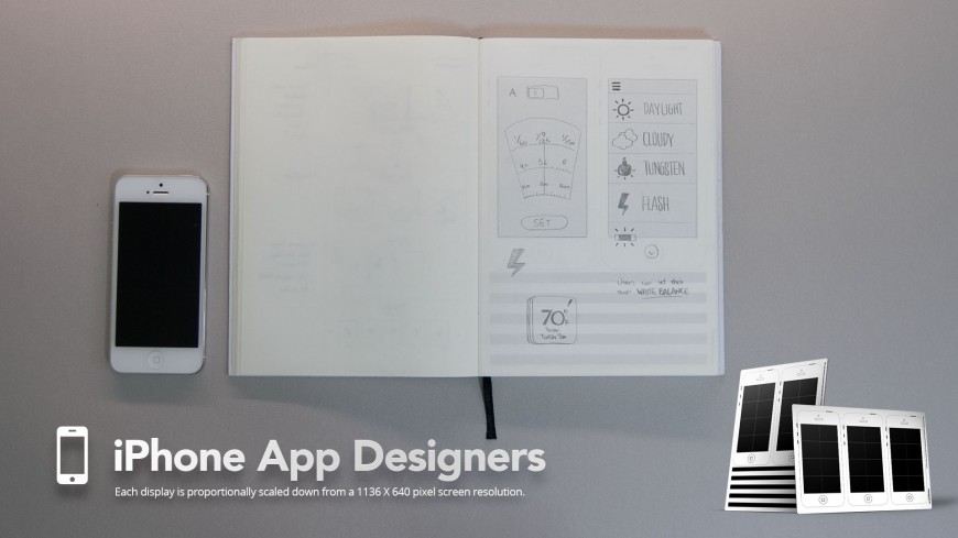 SketchyNotebook - Phone App Design