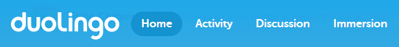 Duolingo menu