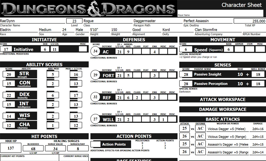DDMSReal.com -Character sheet