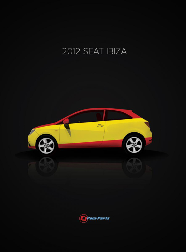 Classic Cars and Their Country of Origin - Poster Series