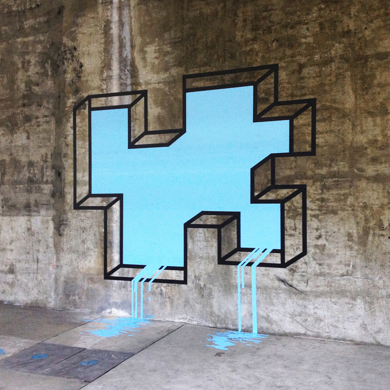 artwork using geometric figures