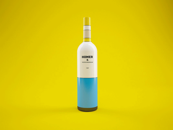 Simpsons-Mondrian-Wine-Packaging