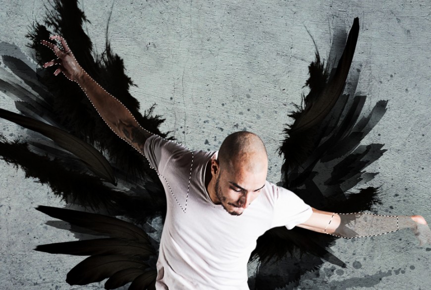 Step 23 - Select & Delete the wings