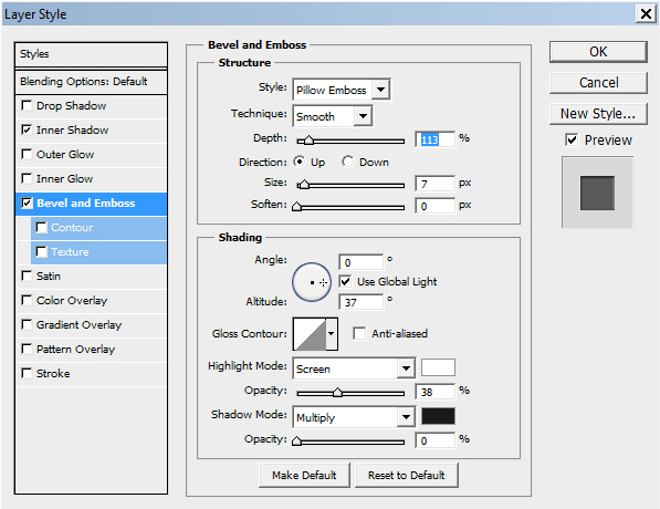 6_go to layer effect Set it as shown