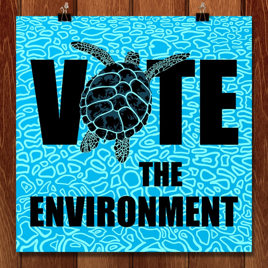 Vote-the-Environment-Poster-Candy-Medusa-Black-Dwarf-Designs