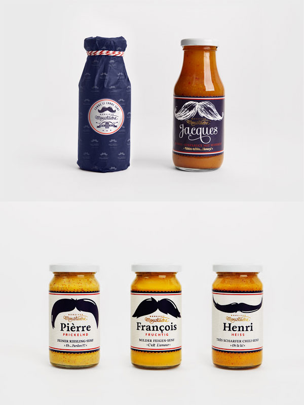 moustache packaging