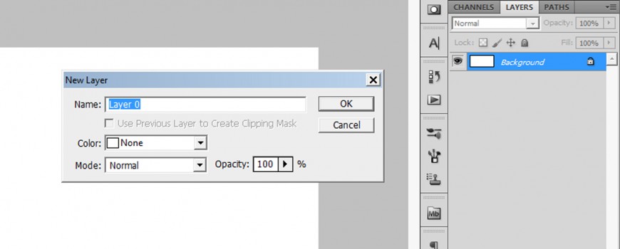 Step 02_Select the Back ground layer & double click & press enter to edit