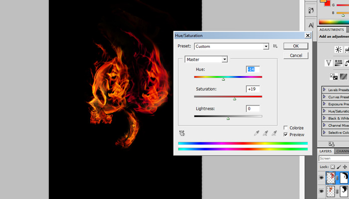 9 - hue saturation