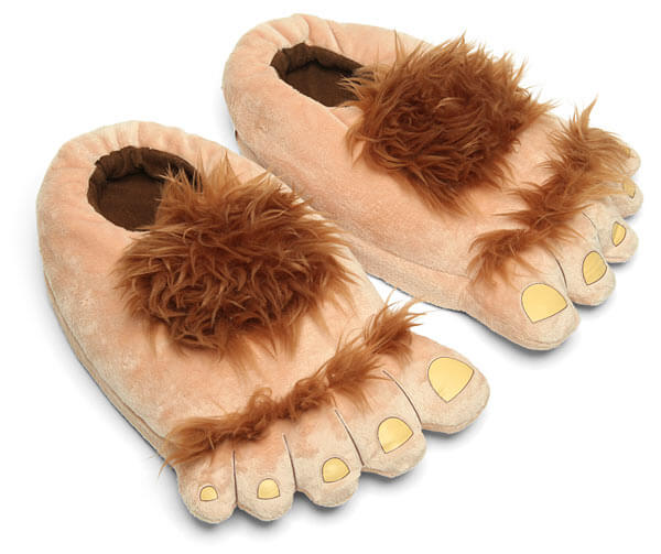 Hobbit Feet via Think Geek