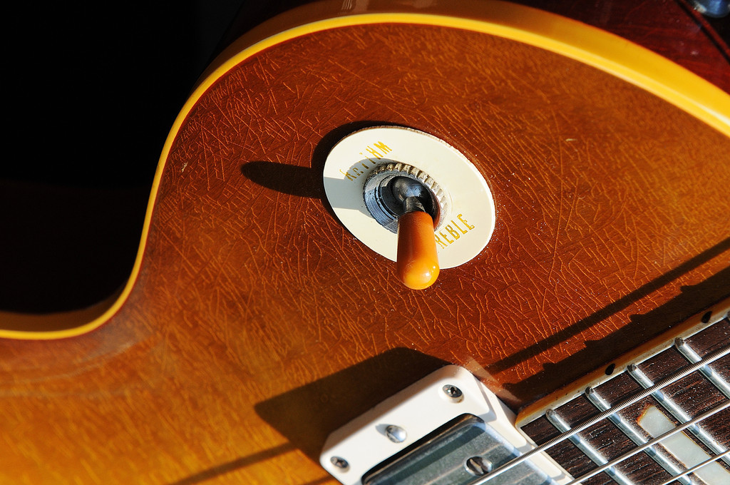 Nitrocellulose finish close up