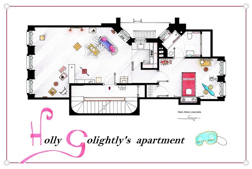 Floor Plans Of Famous Fictional Houses And Apartments