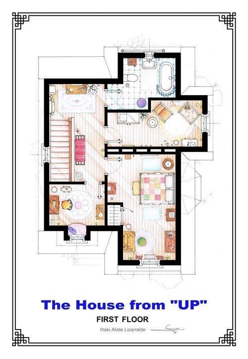 Floor Plans Of Famous Fictional Houses And Apartments